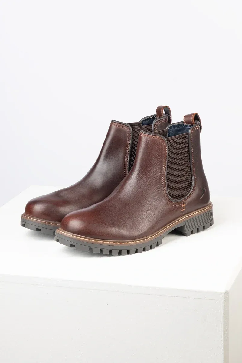 Rydale Sledmere II Men's Leather Chelsea Boots - Brier Red