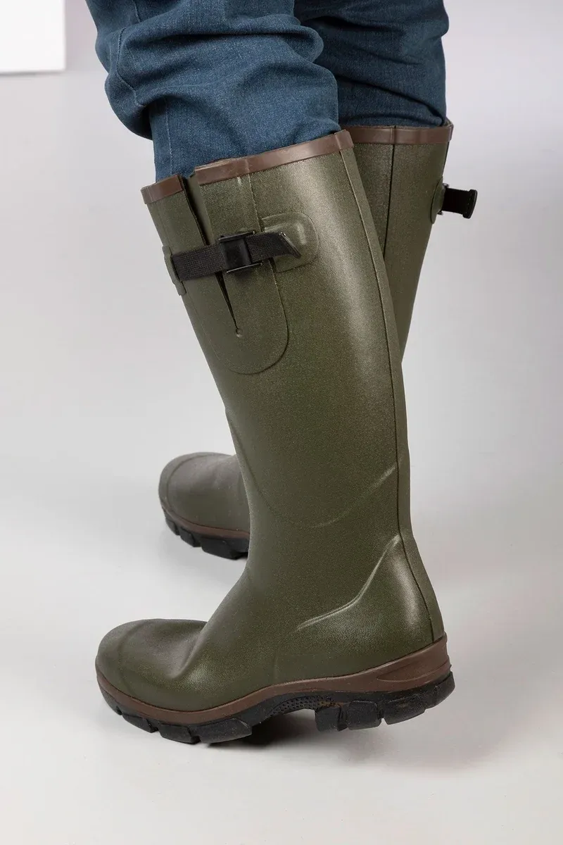Rydale Lisset Men's Neoprene Lined Wellington Boots - Light Khaki-7