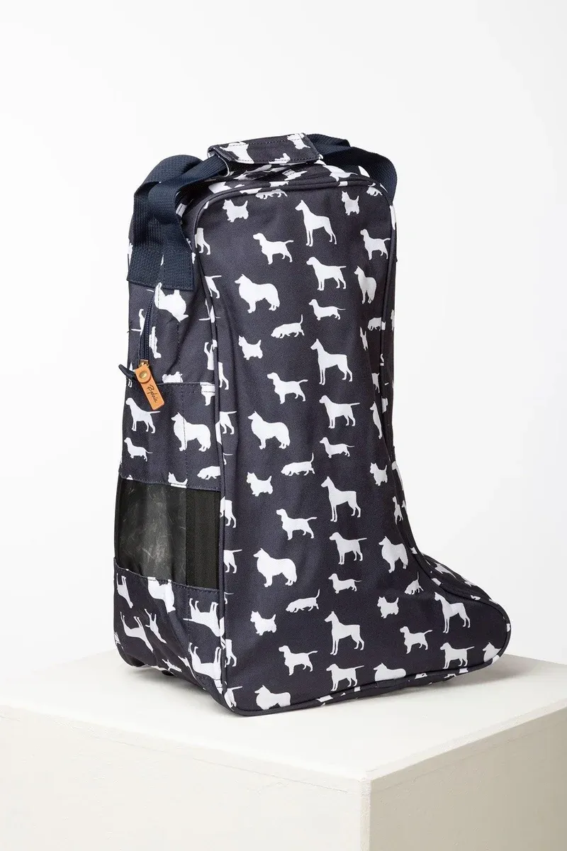 Rydale Wellington Boot Bags - Multi Dog Navy-1
