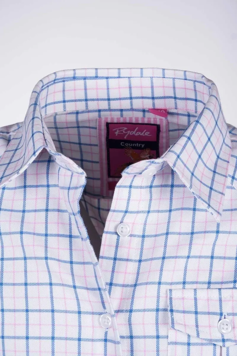 Rydale Country Girls Check Shirts - Ellie Blue-2