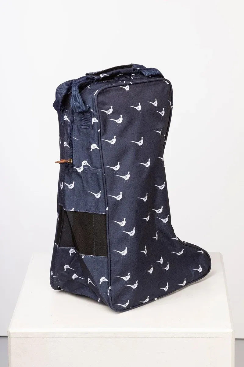 Rydale Wellington Boot Bags - Walking Pheasant Navy-1