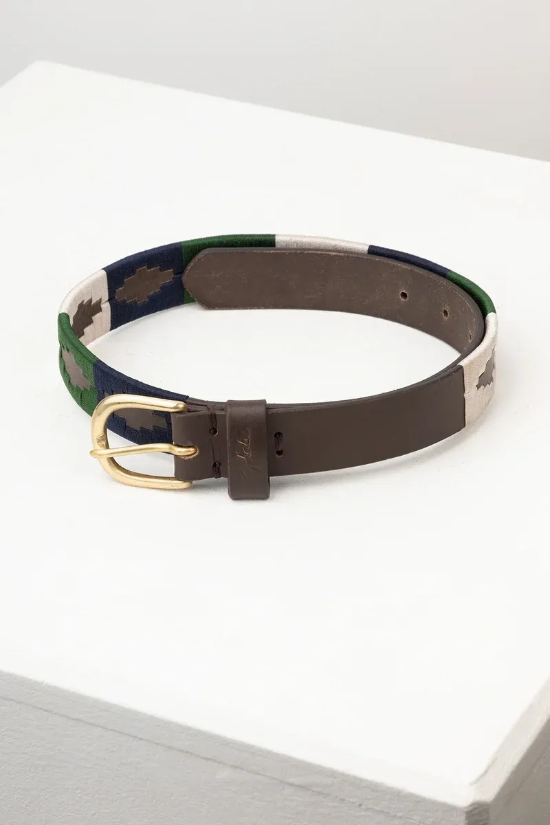 Rydale Askwith Junior Polo Belts - Navy/White/Olive