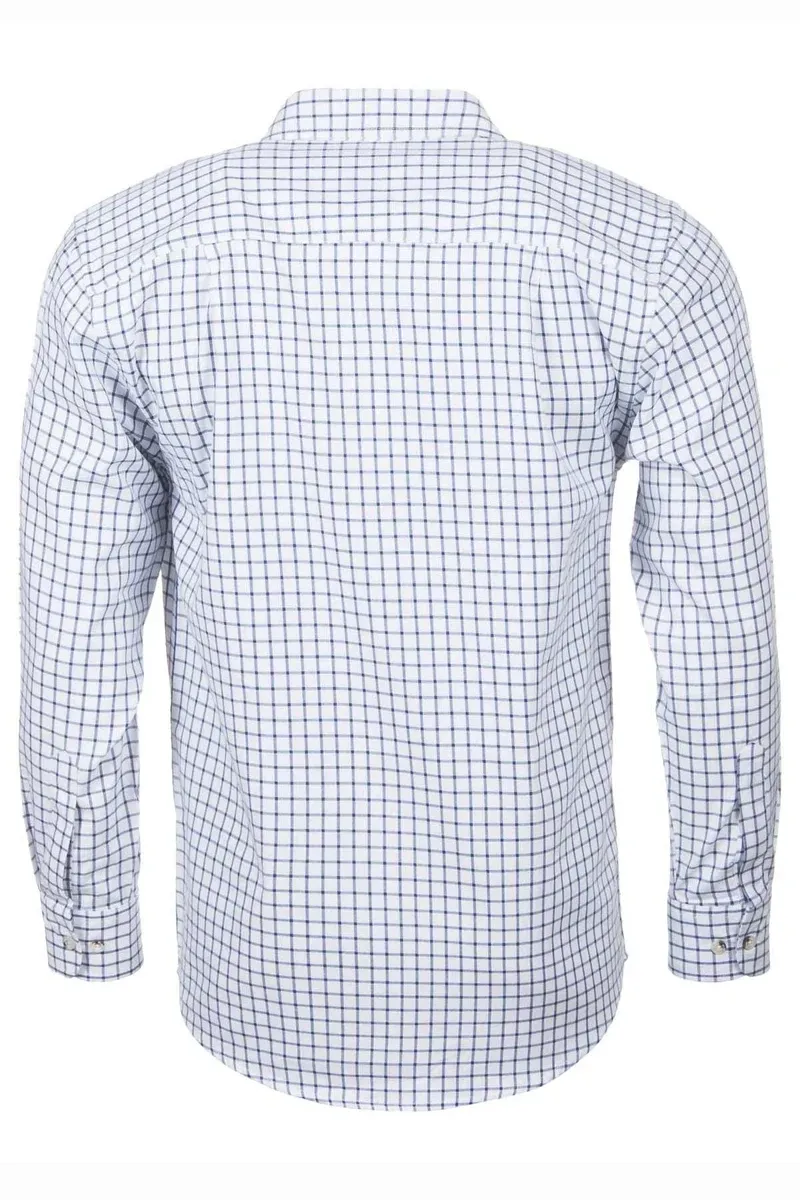 Rydale Men's Richmond Checked Shirts - Richmond Navy/White-1