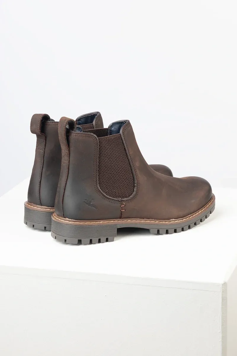 Rydale Sledmere II Men's Leather Chelsea Boots - Waxy Brown-1