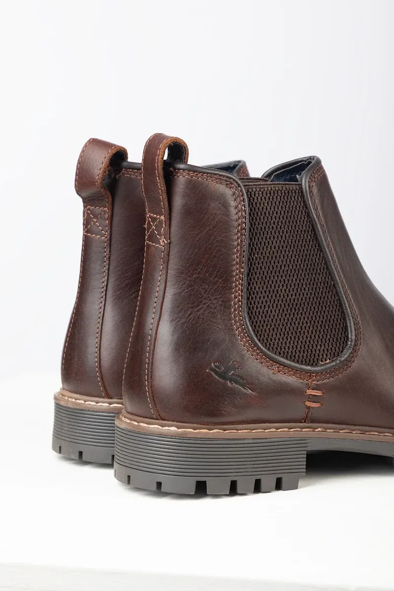Rydale Sledmere II Men's Leather Chelsea Boots - Brier Red-3