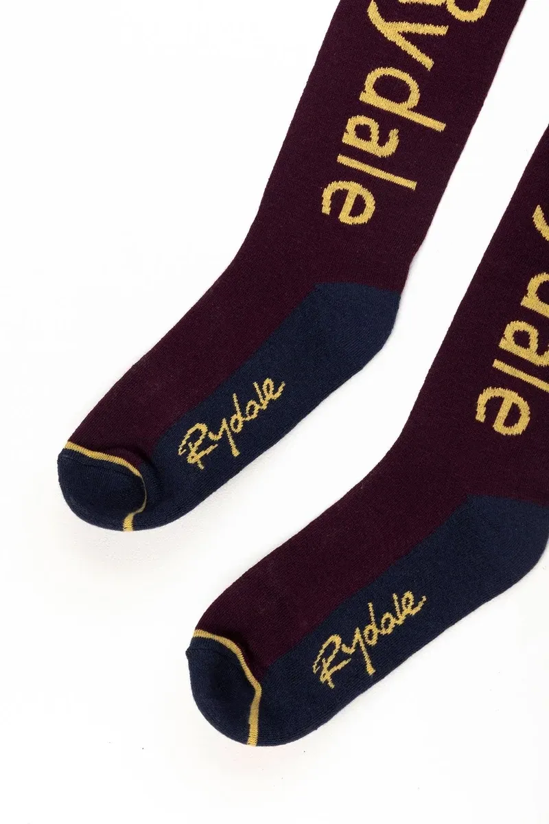 Rydale Ladies Team Knee Length Riding Socks - Berry-2