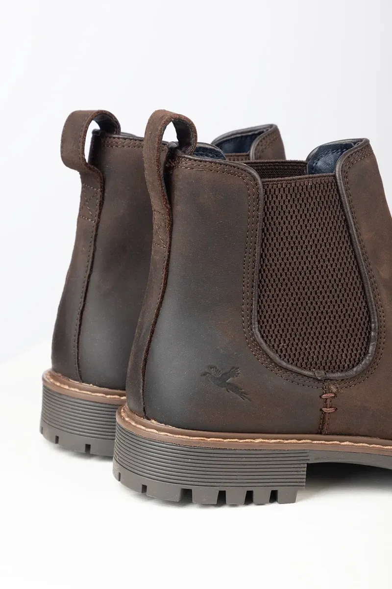 Rydale Sledmere II Men's Leather Chelsea Boots - Waxy Brown-3