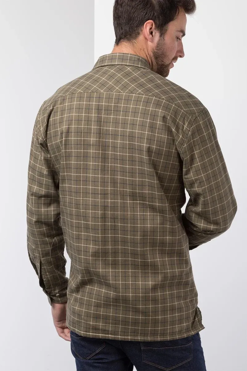 Rydale Men's Fleece Lined Shirt - Gransmoor Olive-3