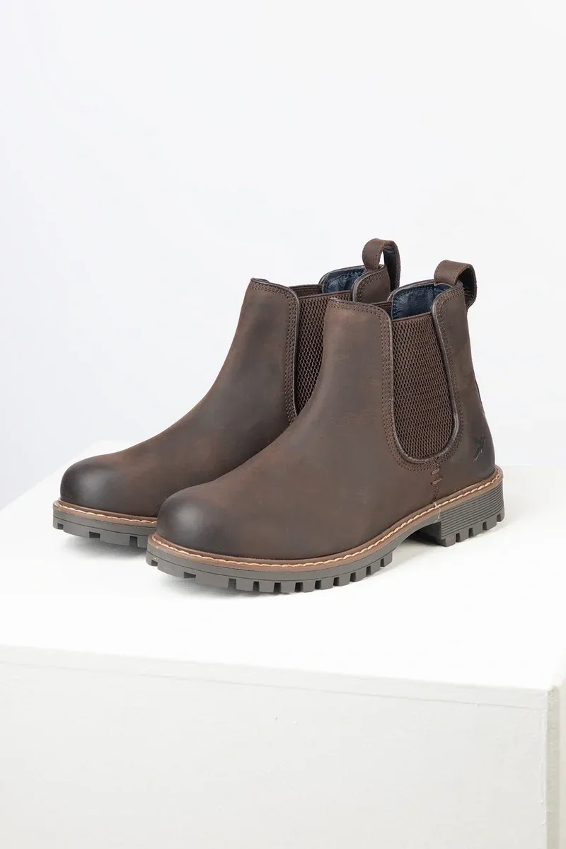 Rydale Sledmere II Men's Leather Chelsea Boots - Waxy Brown