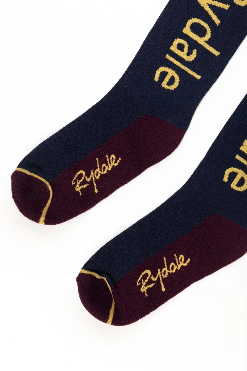 Rydale Ladies Team Knee Length Riding Socks - Navy-2