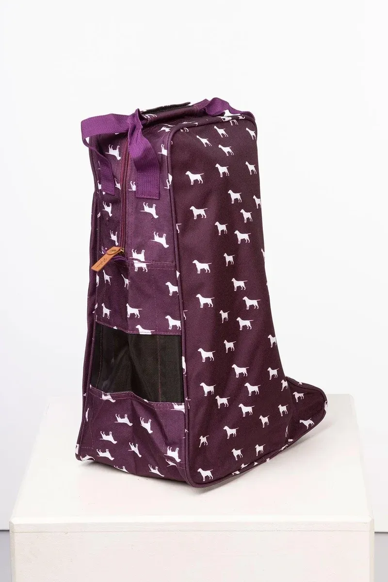 Rydale Wellington Boot Bags - Wagging Dog Berry-1