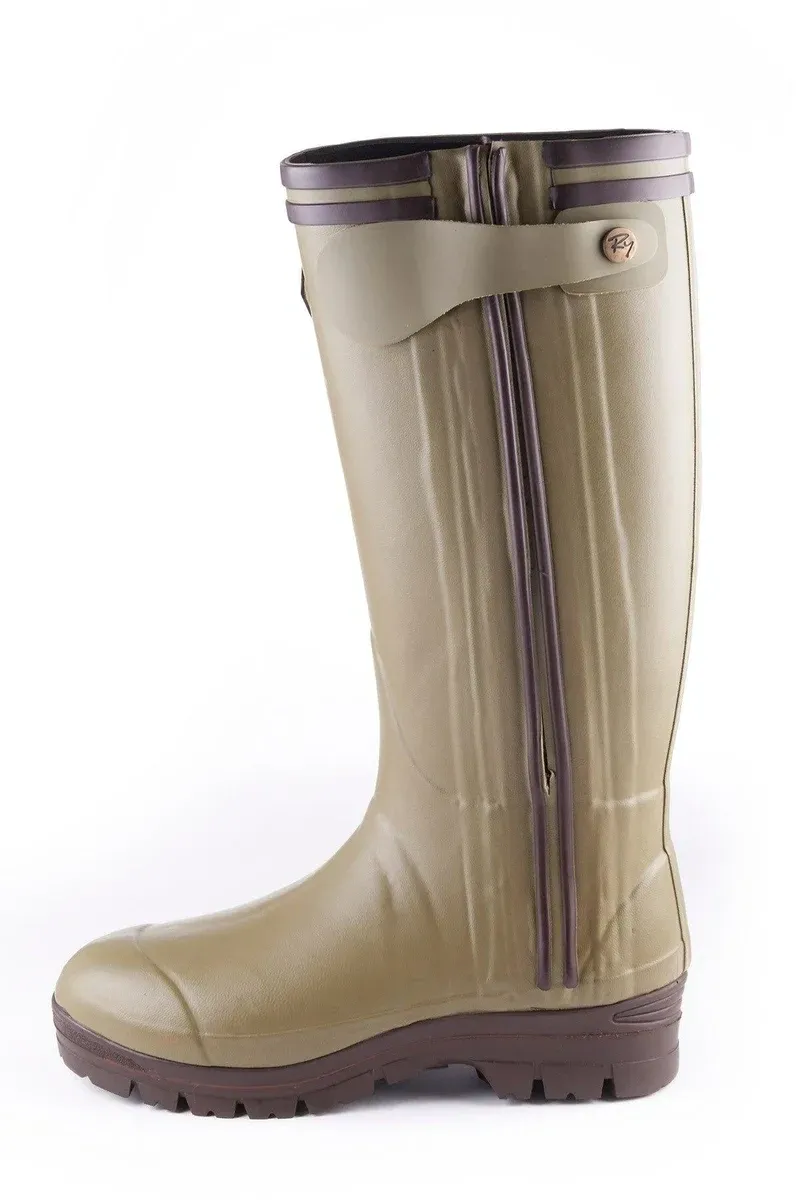 Rydale Men's Gransmoor Zip Wellingtons - Olive-1