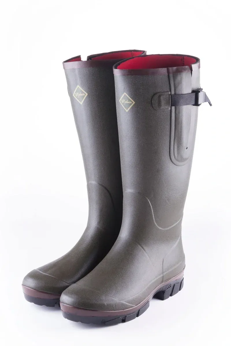Rydale Lisset Men's Neoprene Lined Wellington Boots - Olive