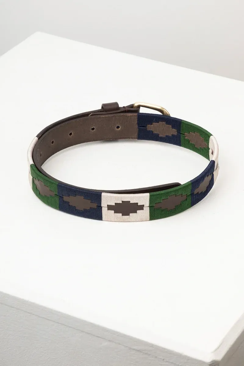 Rydale Askwith Junior Polo Belts - Navy/White/Olive-1