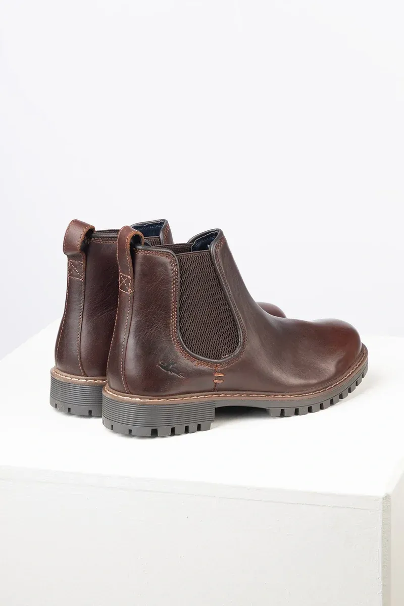 Rydale Sledmere II Men's Leather Chelsea Boots - Brier Red-1
