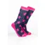 Rydale Womens Bamboo Rich Star Ankle Socks Pack of Ten - Star Navy/Bonbon
