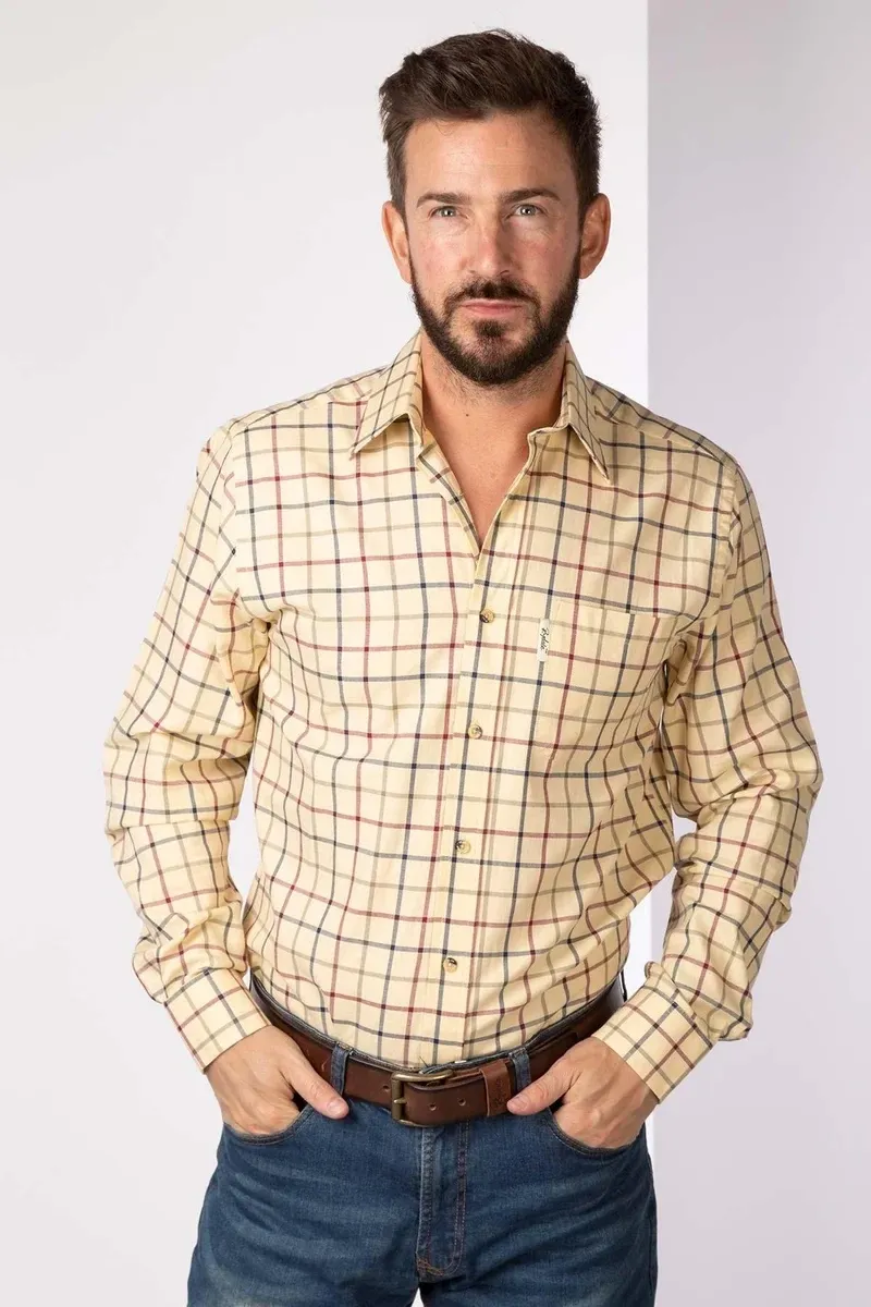 Rydale Men's Ebberston Country Checked Shirt - Sand