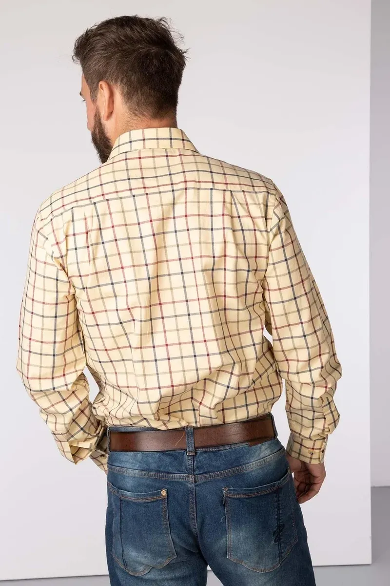 Rydale Men's Ebberston Country Checked Shirt - Sand-1