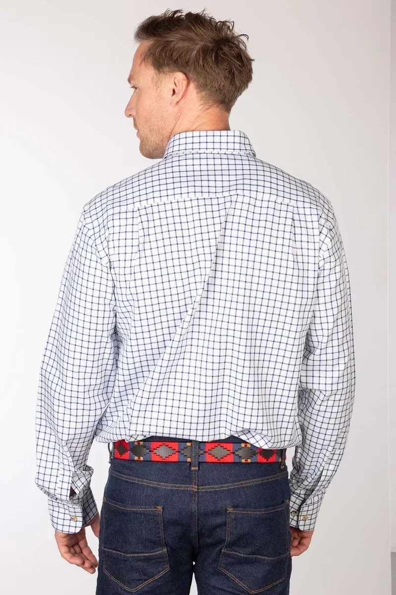 Rydale Men's Richmond Checked Shirts - Richmond Navy/White-3
