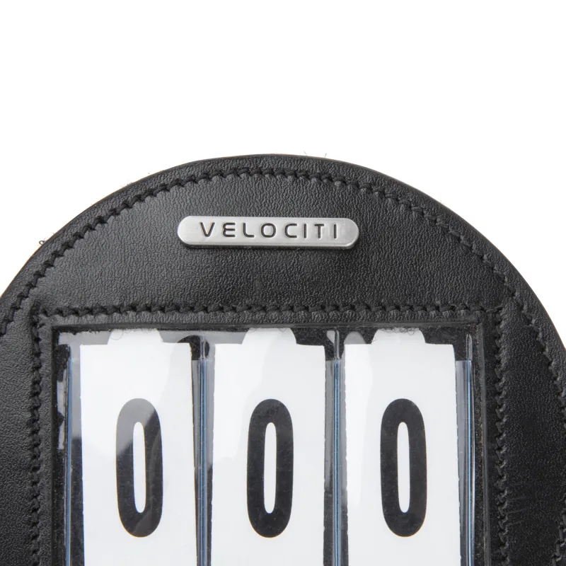 Shires Velociti Competition Round Number Holder - Black-1