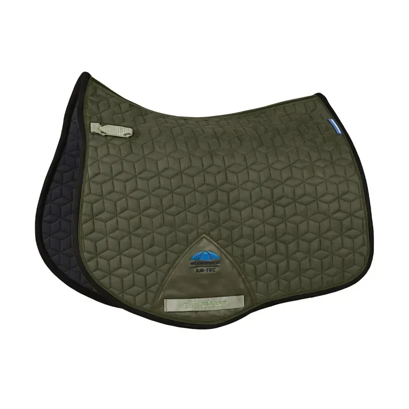 WeatherBeeta Suede Elite Air-Tec All Purpose Saddle Pad - Olive-1