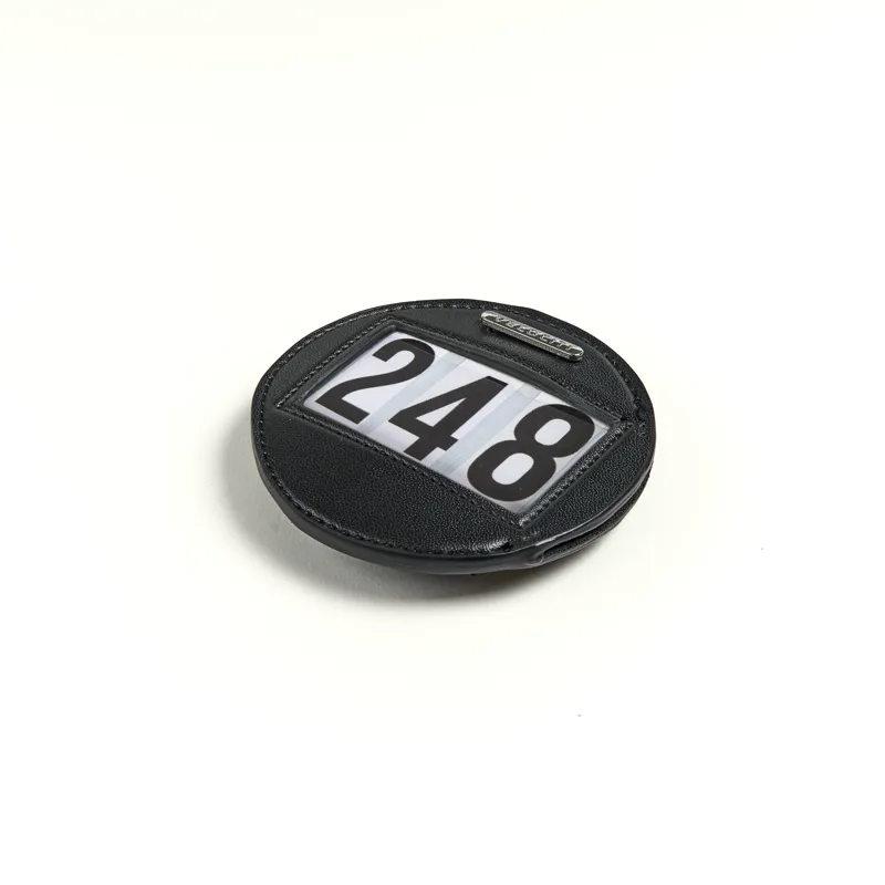 Shires Velociti Bridle Competition Number Holder - Black-1