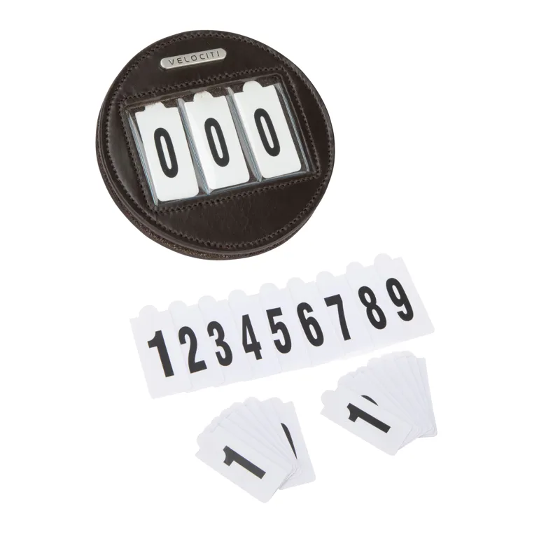 Shires Velociti Competition Round Number Holder - Havana-7