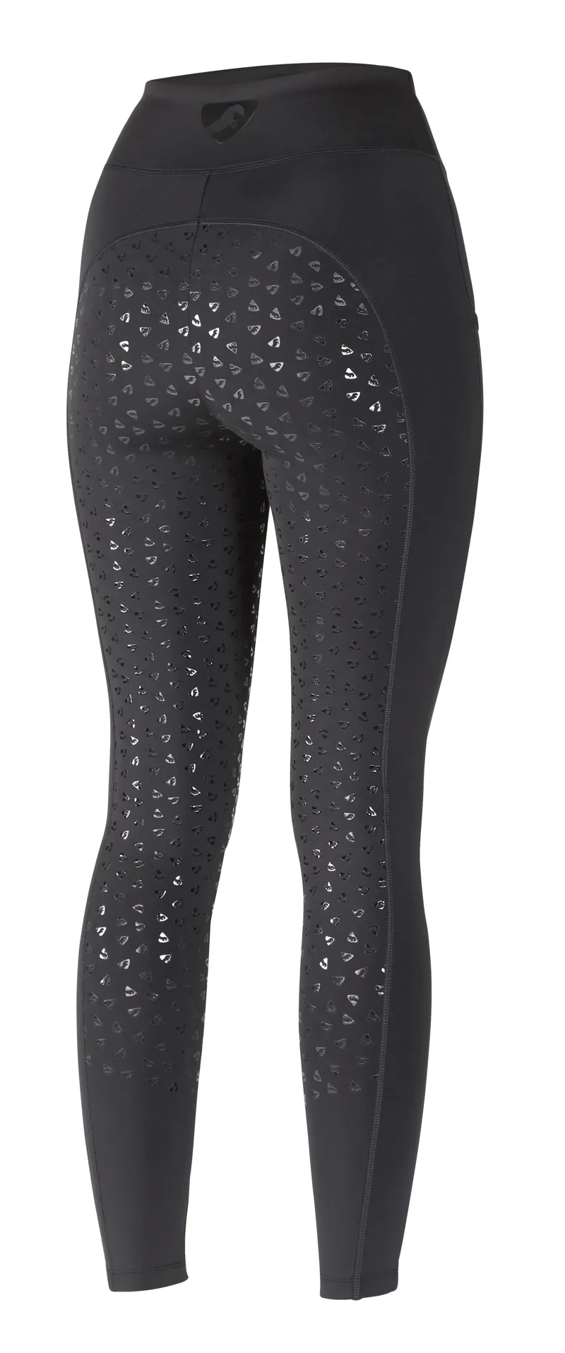 Shires Aubrion Hudson Ladies Riding Tights - Black-2