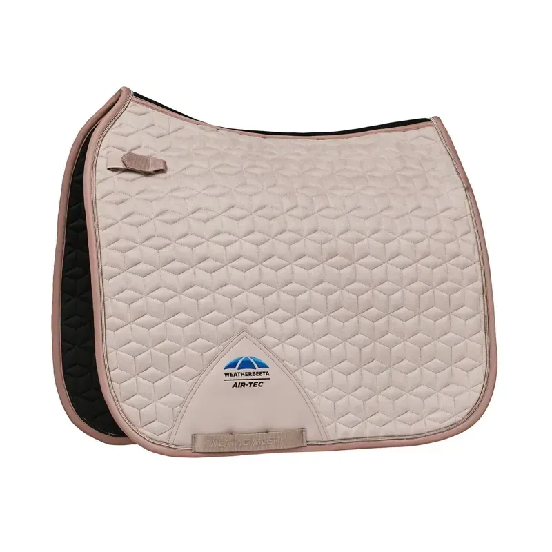 WeatherBeeta Suede Elite Air-Tec Dressage Saddle Pad - Rose Quartz-1
