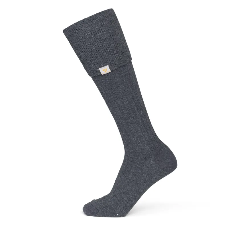 Shires Aubrion Cottonwood Boot Socks - Dark Grey