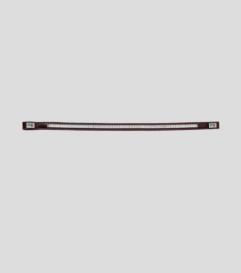 Premier Equine Trovare Crystal Browband - Brown-1