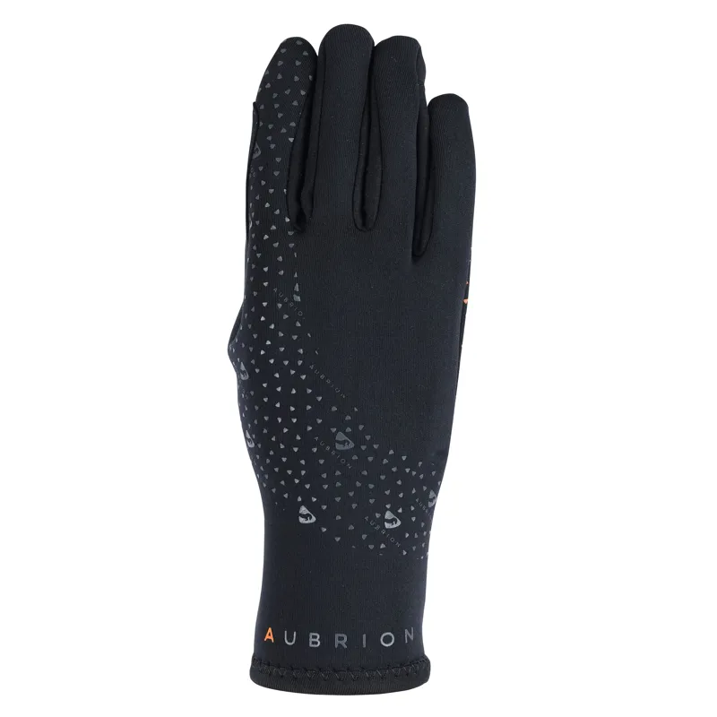Shires Aubrion Neoprene Super Grip Gloves - Black-3