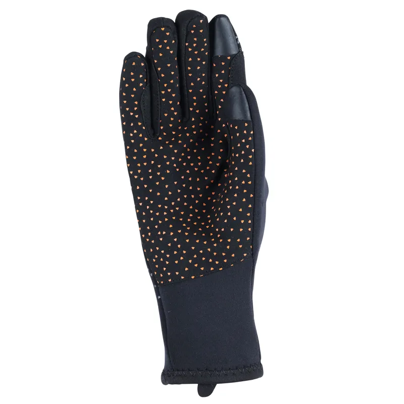 Shires Aubrion Neoprene Super Grip Gloves - Black-2