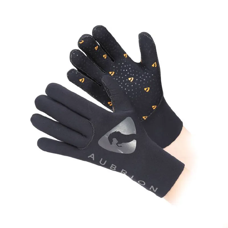 Shires Aubrion Neoprene Yard Gloves - Black-1