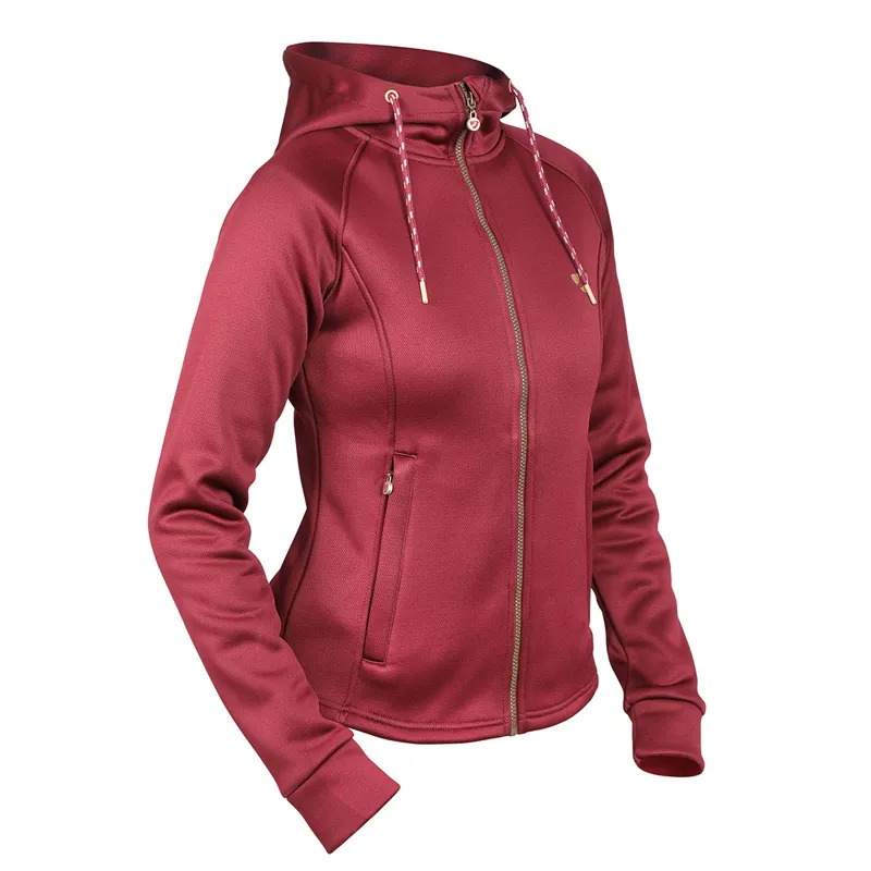 Shires Aubrion Kilburn Ladies Hoodie - Wine-2