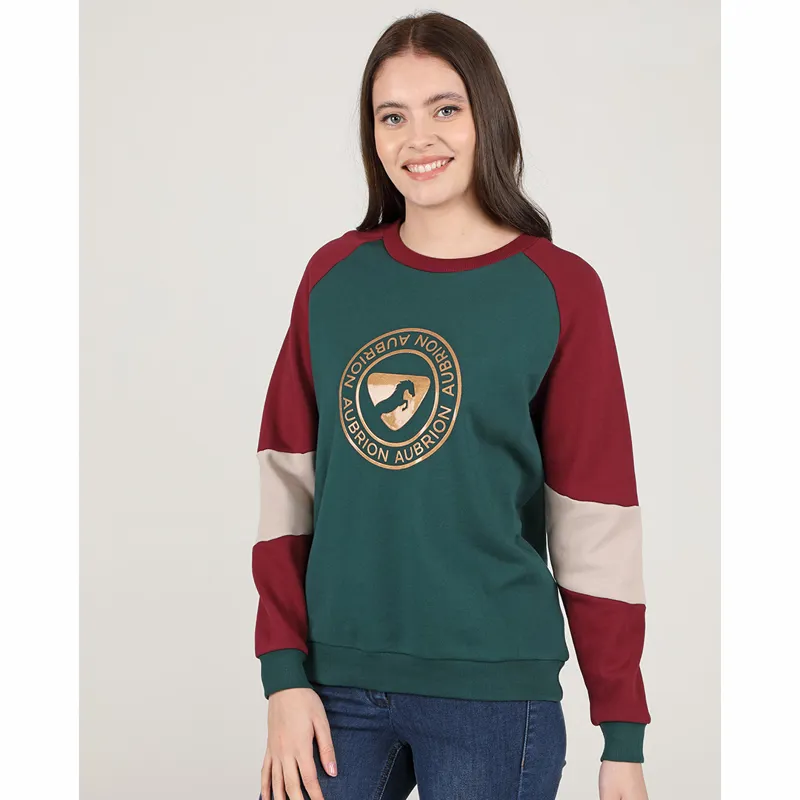Shires Aubrion Women's Boston Sweatshirt - Dark Green-1