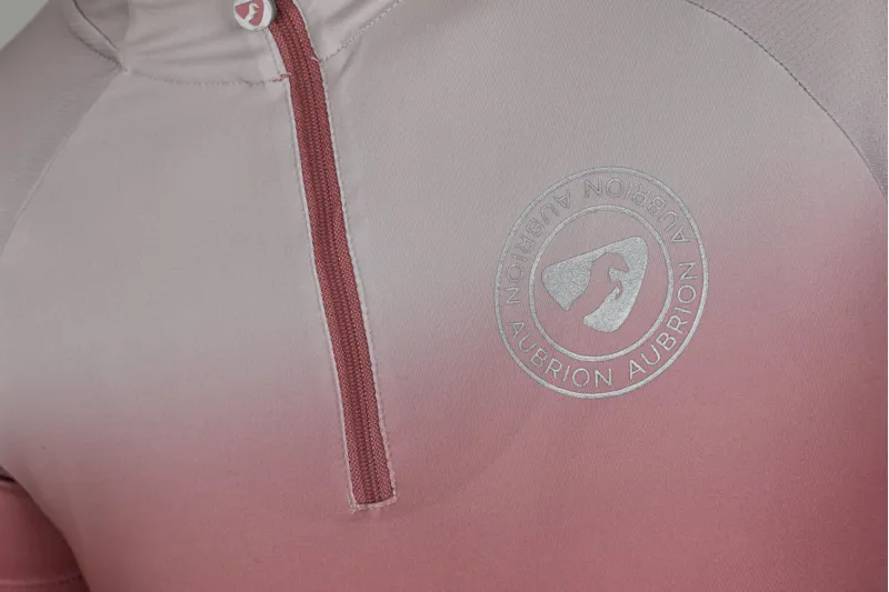 Shires Aubrion Highgate Ladies Short Sleeve Base Layer - Ombre-3