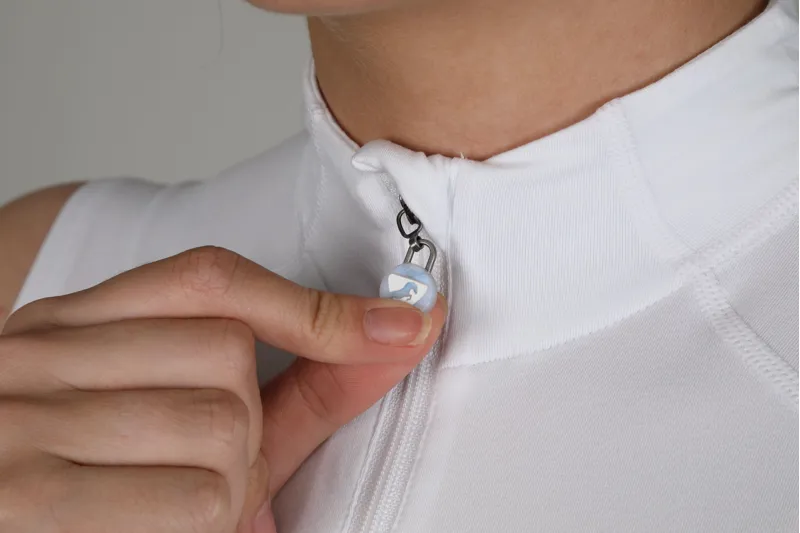 Shires Aubrion Westbourne Ladies Sleeveless Base Layer - White-3