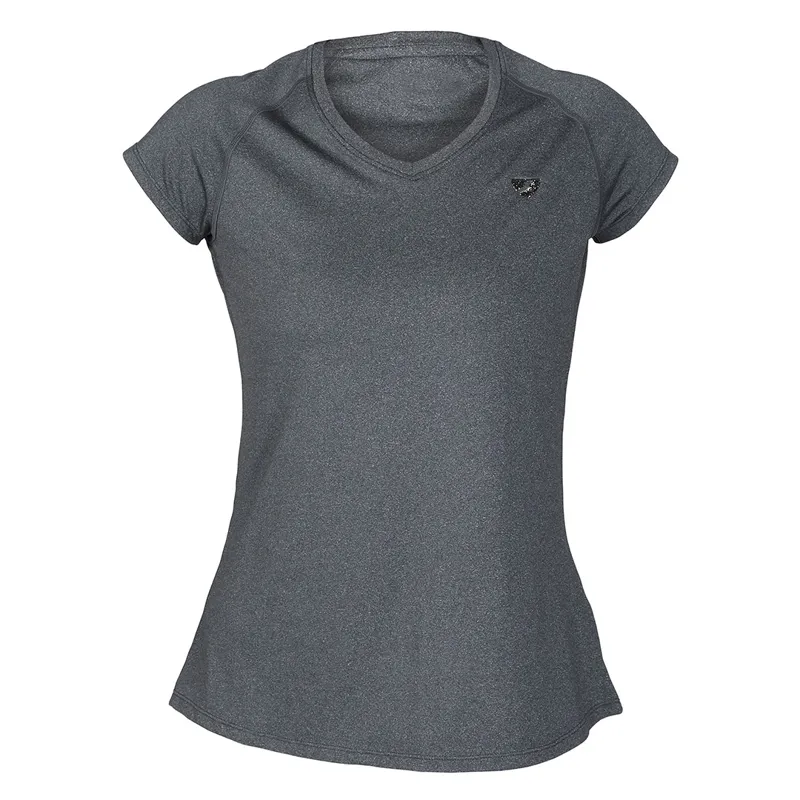 Shires Aubrion Elverson Tech Ladies T-Shirt - Charcoal