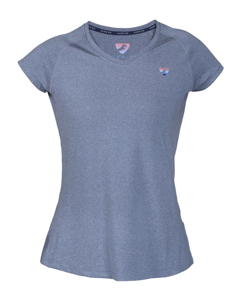 Shires Aubrion Elverson Tech Ladies T- Shirt - Dark Navy