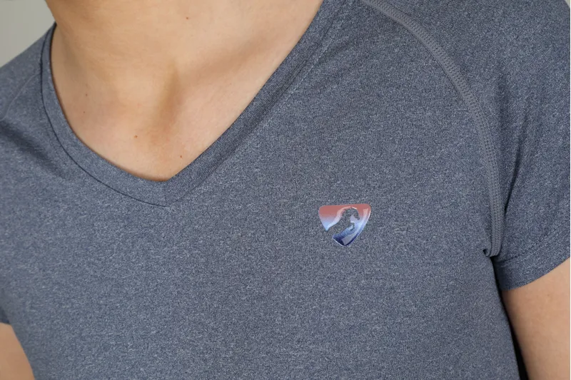 Shires Aubrion Elverson Tech Ladies T- Shirt - Dark Navy-3