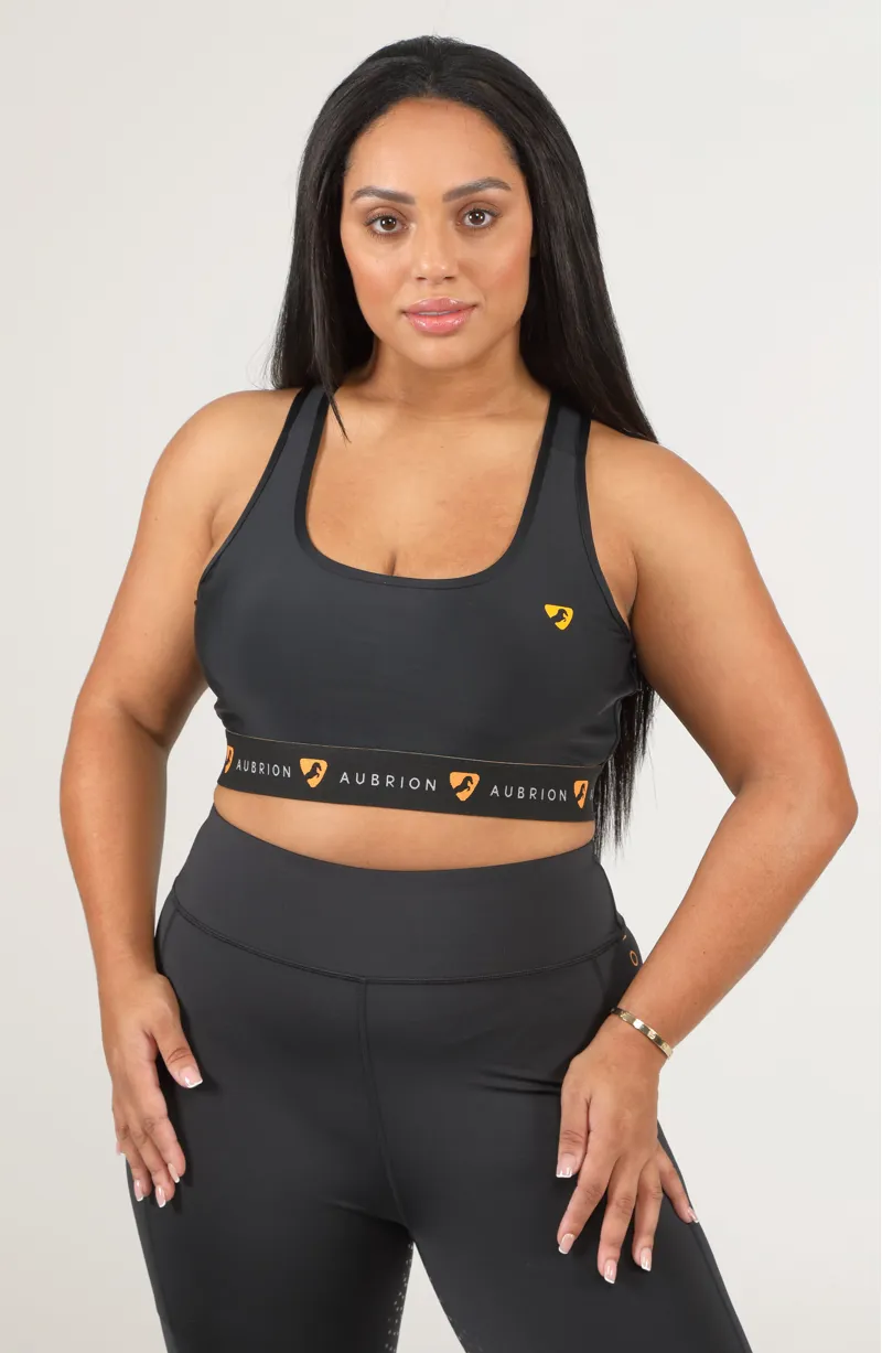 Shires Aubrion Dagenham Sports Bra - Black-1