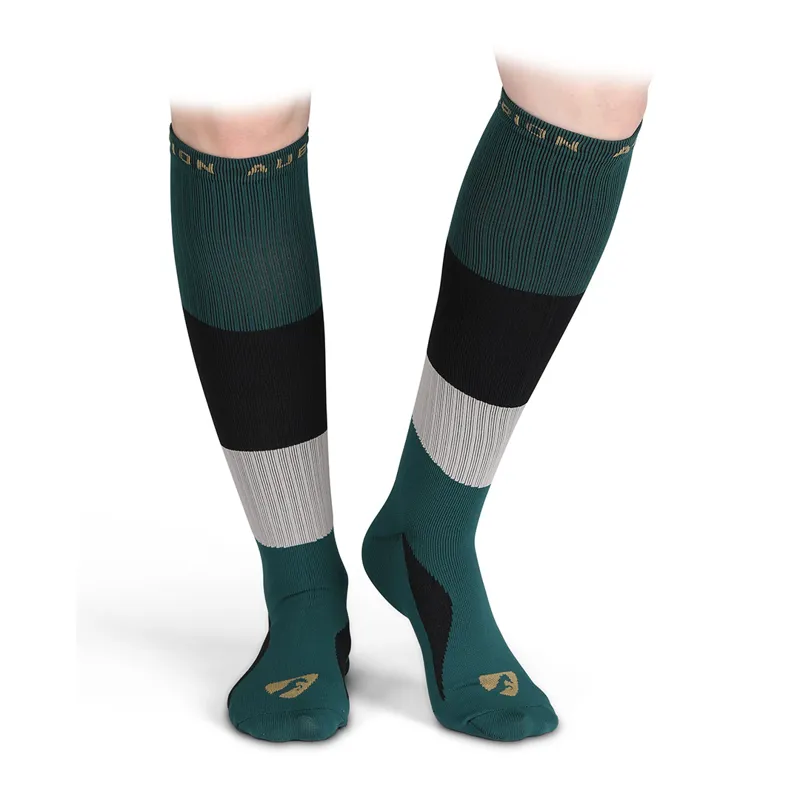 Shires Aubrion Perivale Compression Socks - Dark Green