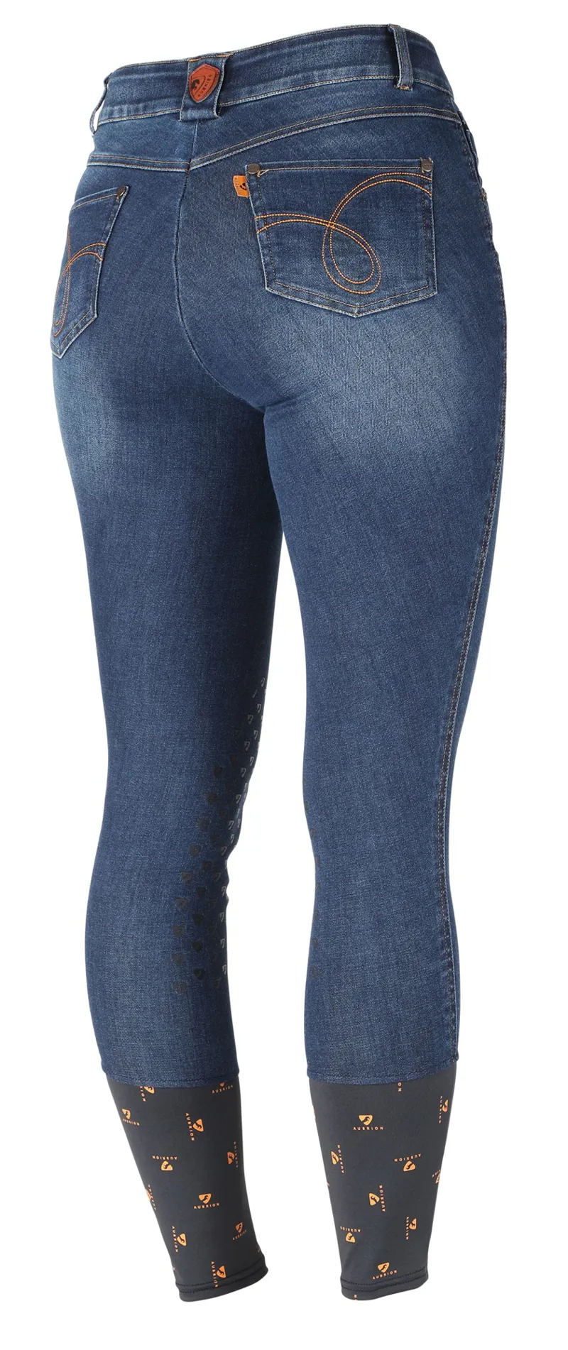 Shires Aubrion Putney Denim Childs Breeches - Dark Blue-3
