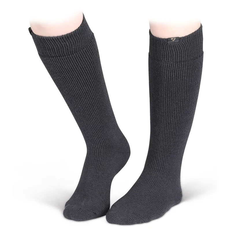 Shires Aubrion Colliers Adult Boot Socks - Charcoal