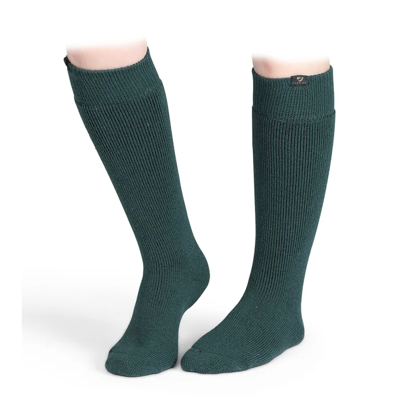 Shires Aubrion Colliers Adult Boot Socks - Dark Green