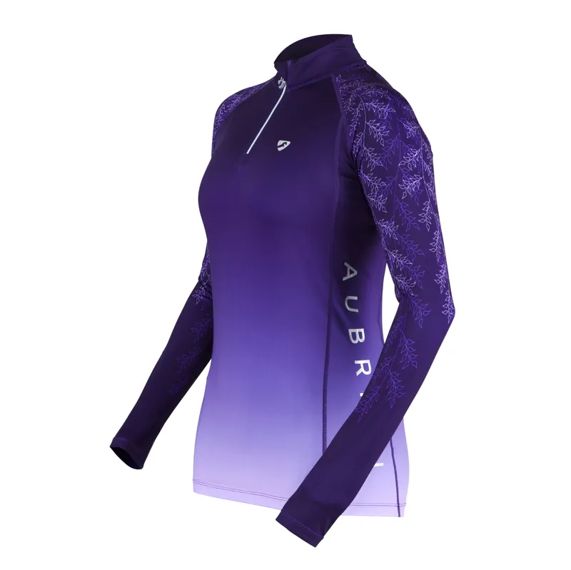 Shires Aubrion Hyde Park Ladies Cross Country Shirt - Lavender Leaf