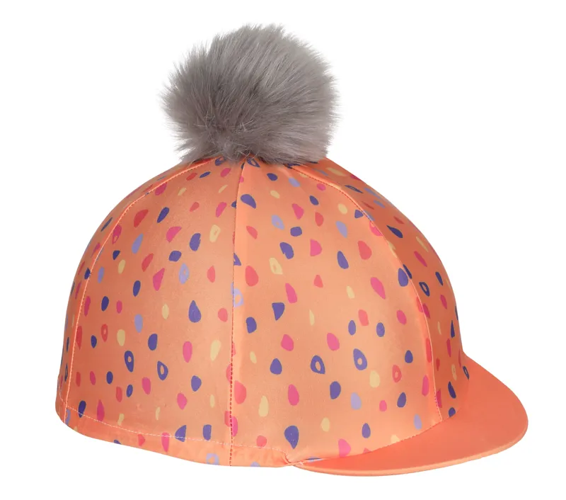 Shires Aubrion Hyde Park Hat Cover - Orange Spot
