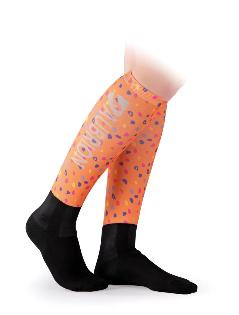 Shires Aubrion Hyde Park Adult Socks - Orange Spot