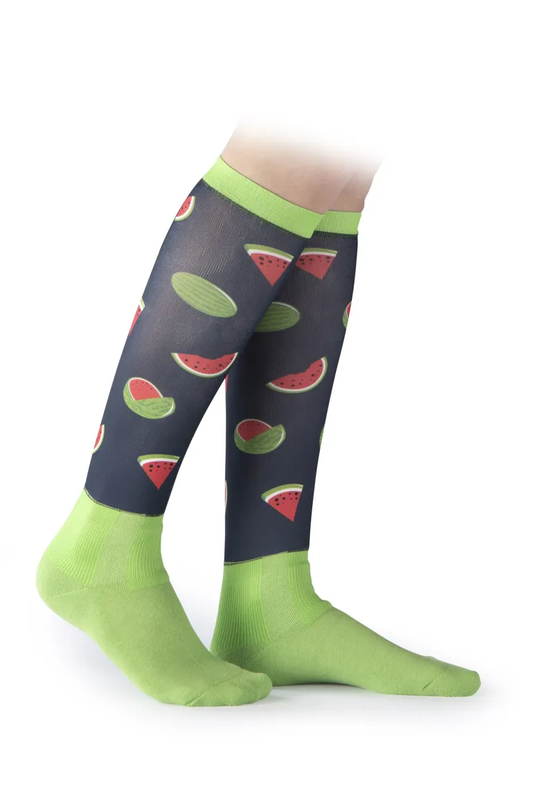 Shires Aubrion Hyde Park Adult Socks - Watermelon